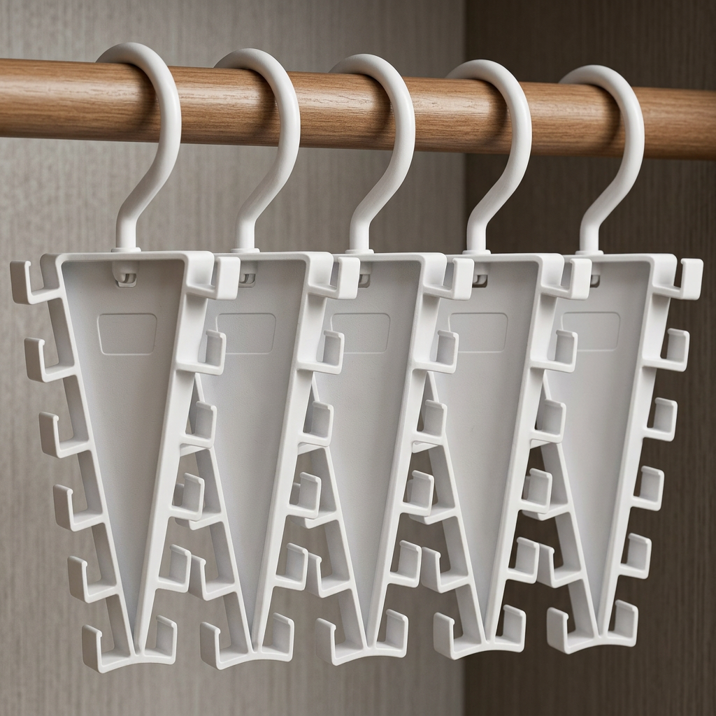 V-Shaped 12-Hook Space-Saving Closet Organizer with 360° Rotating Hanger