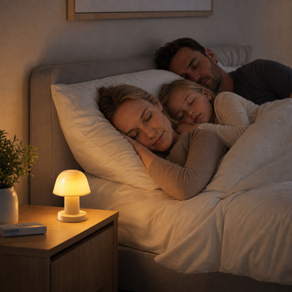Mini Rechargeable LED Mushroom Table Lamp with Touch Control