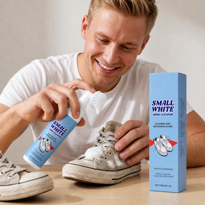 Waterless Sneaker & Shoe Cleaning Kit with Foam Cleaner, Brush & Cloth