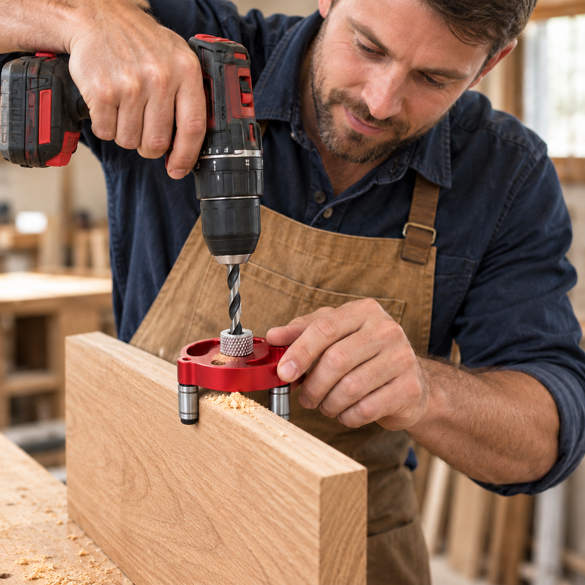 Self-Centering Doweling Jig – Precision Drill Guide