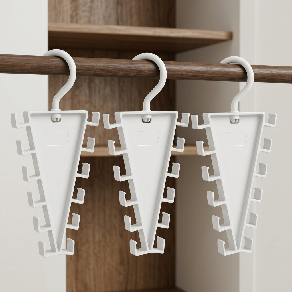 V-Shaped 12-Hook Space-Saving Closet Organizer with 360° Rotating Hanger