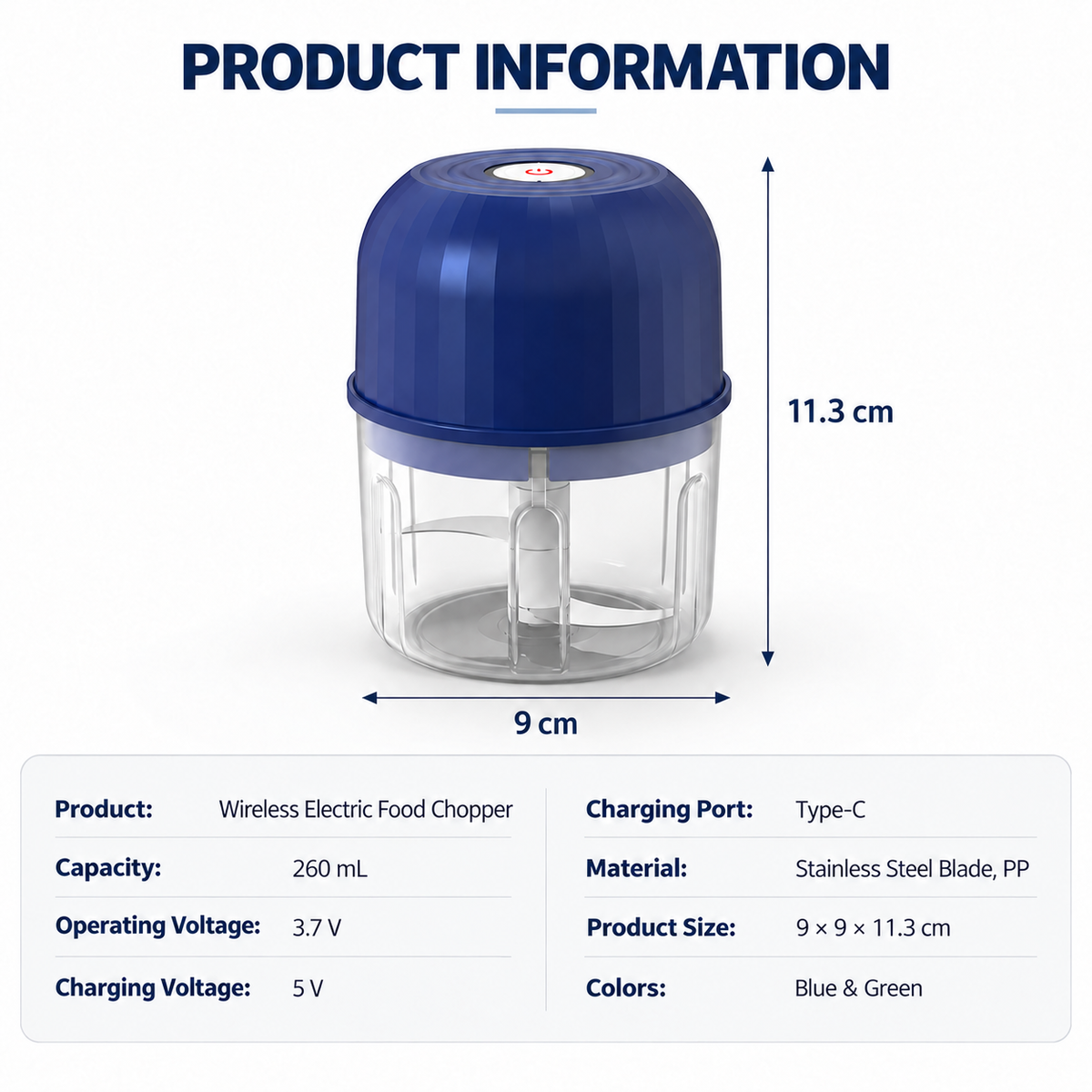 Multifunctional electric multi-chopper