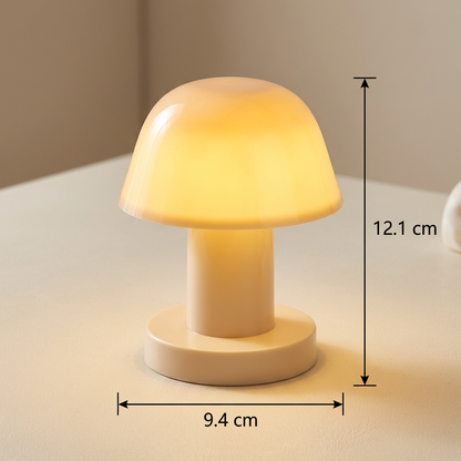 Mini Rechargeable LED Mushroom Table Lamp with Touch Control