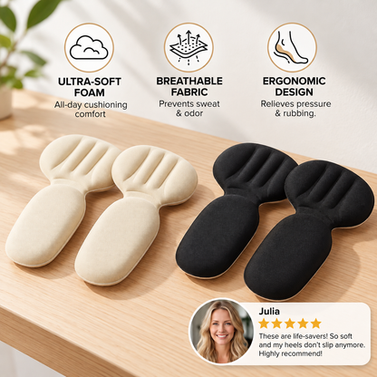 Soft & Breathable Double-Layer Foam Heel Cushions