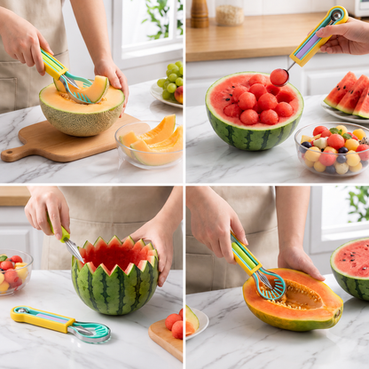 3-in-1 Fruit Carving & Baller Tool Set