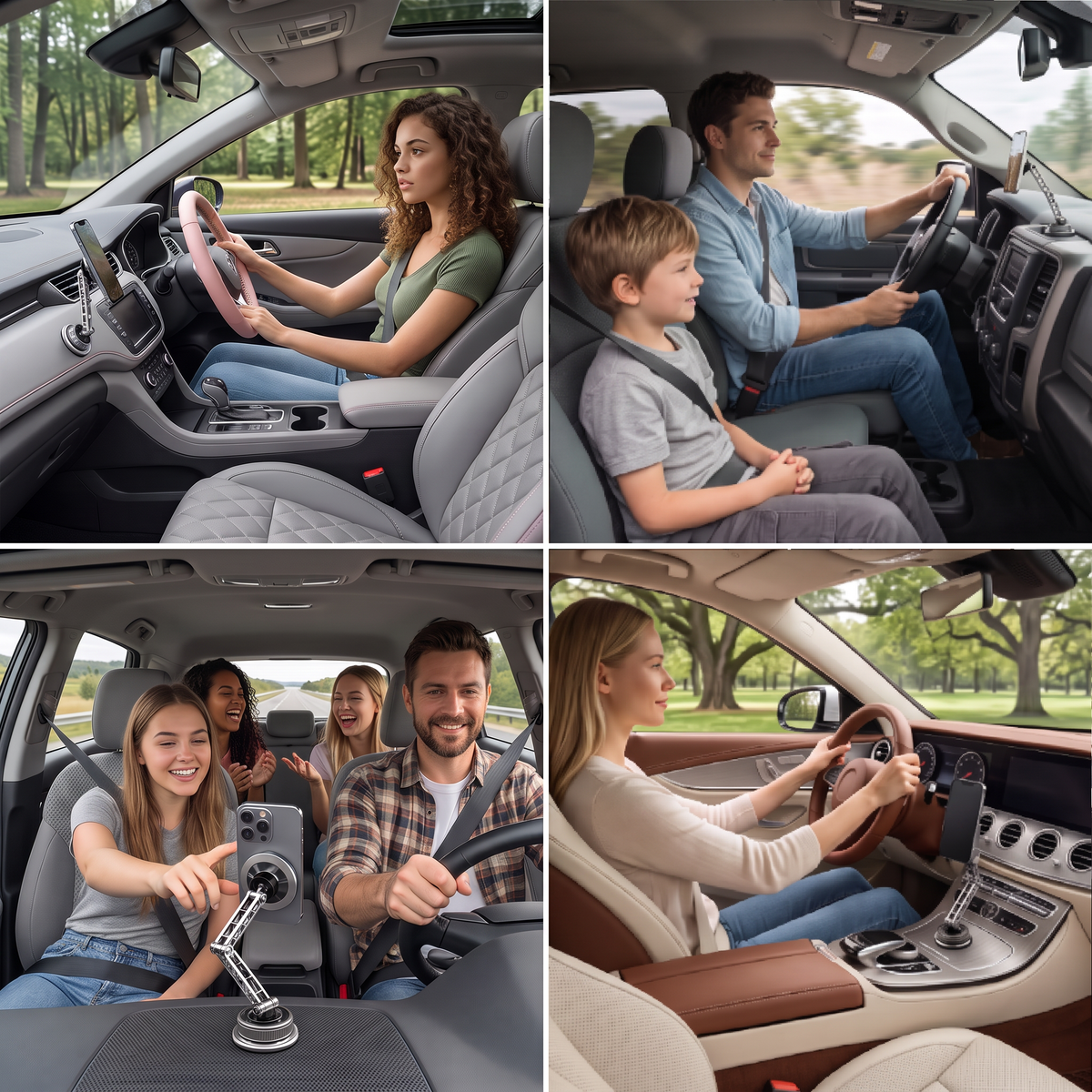 Ultra-Strong Suction Durable Full-Metal Magnetic Car Phone Mount