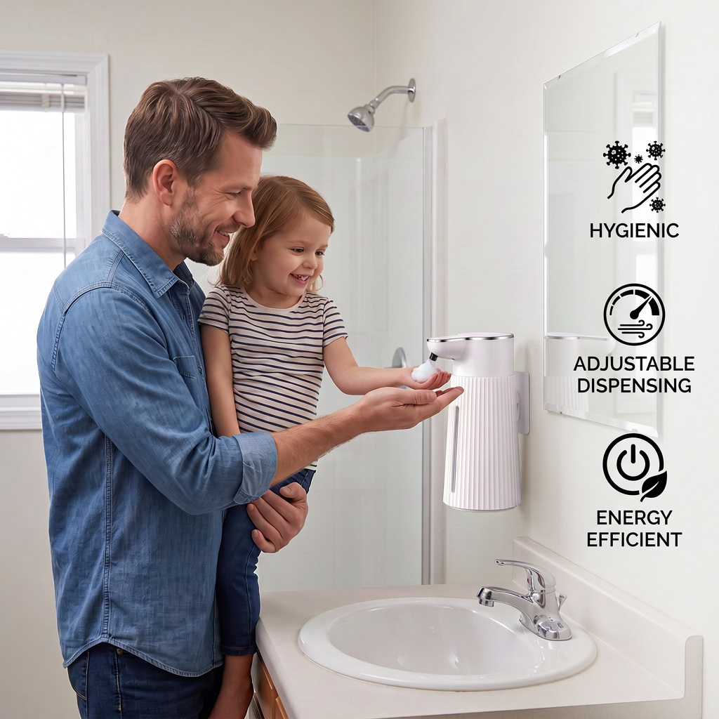 Touchless Automatic Sensor Soap Dispenser with Adjustable Dispensing Levels
