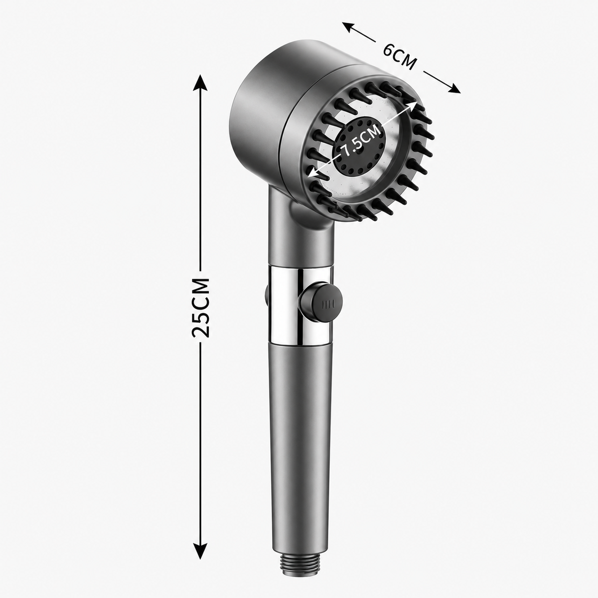 Filtered Shower Head with Multiple Spray Modes & On/Off Switch