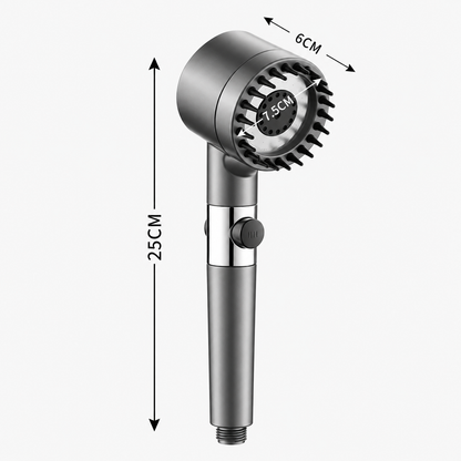 Filtered Shower Head with Multiple Spray Modes & On/Off Switch
