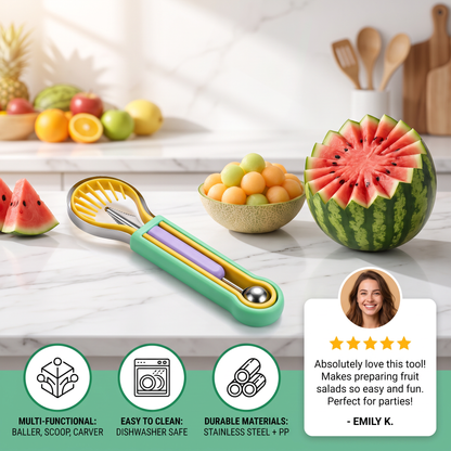 3-in-1 Fruit Carving & Baller Tool Set