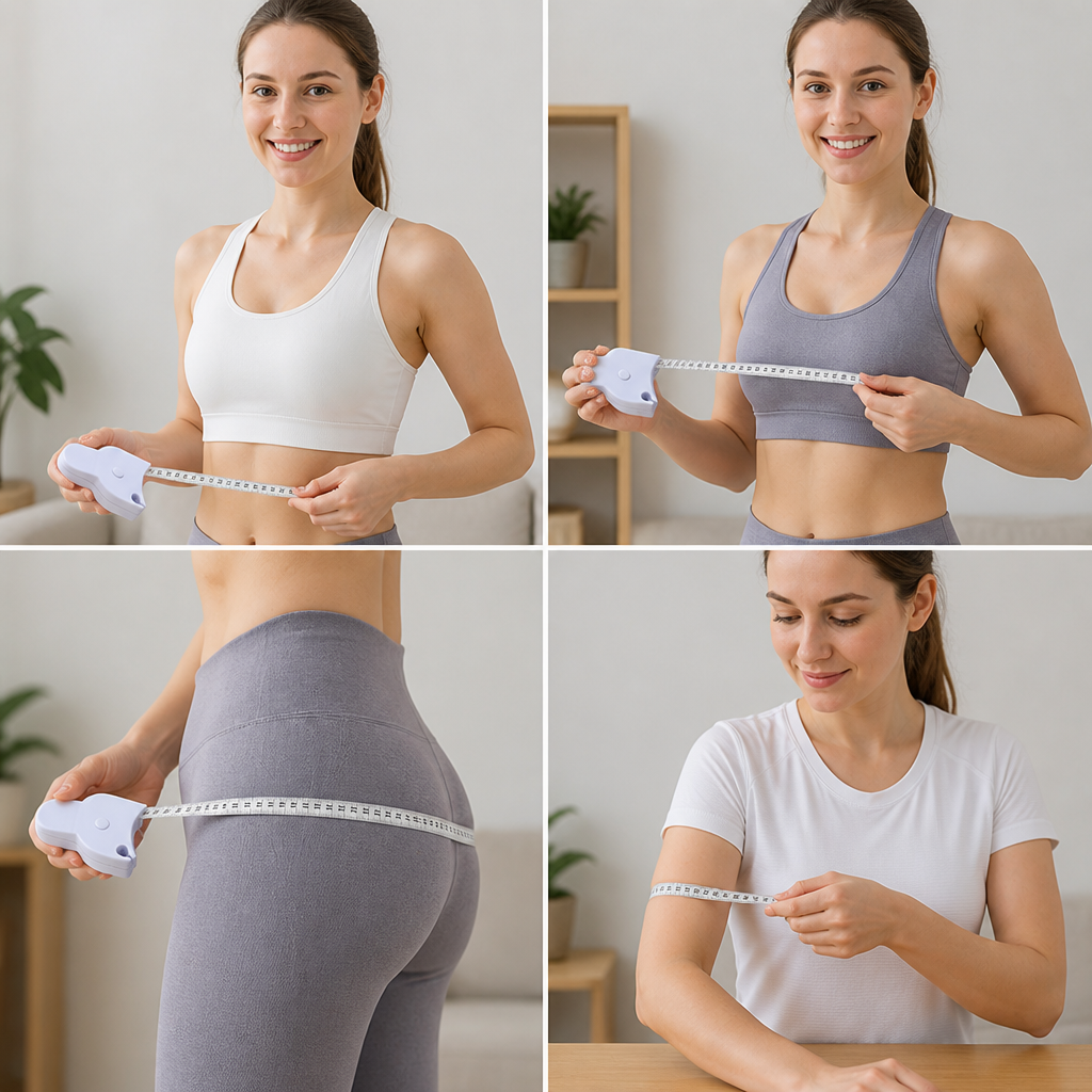 Retractable 3D Body Measuring Tape for Waist, Hips, Bust & Arms
