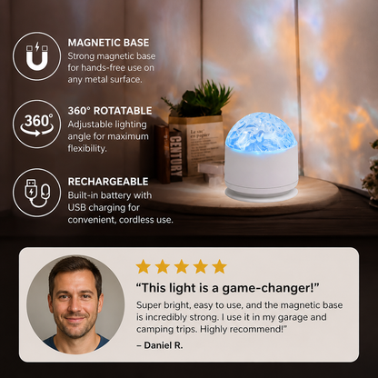 LED Northern Lights Projector Lamp – 16 Colors & Remote Control