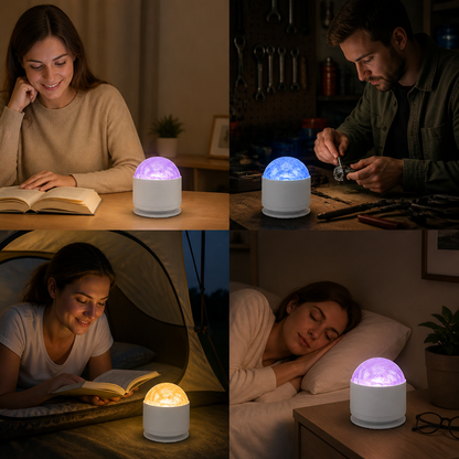 LED Northern Lights Projector Lamp – 16 Colors & Remote Control