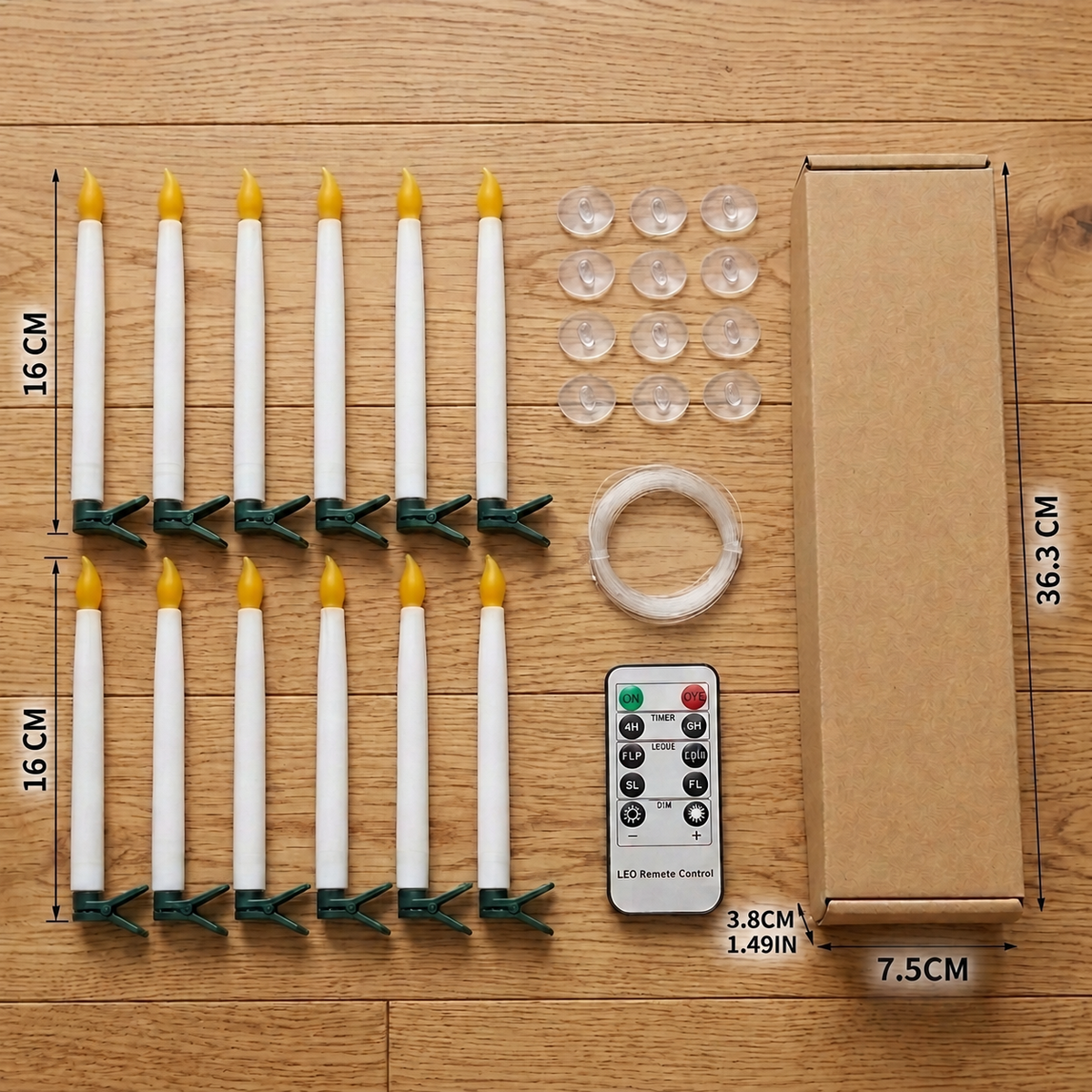 Magic Wand-Controlled Floating LED Candles