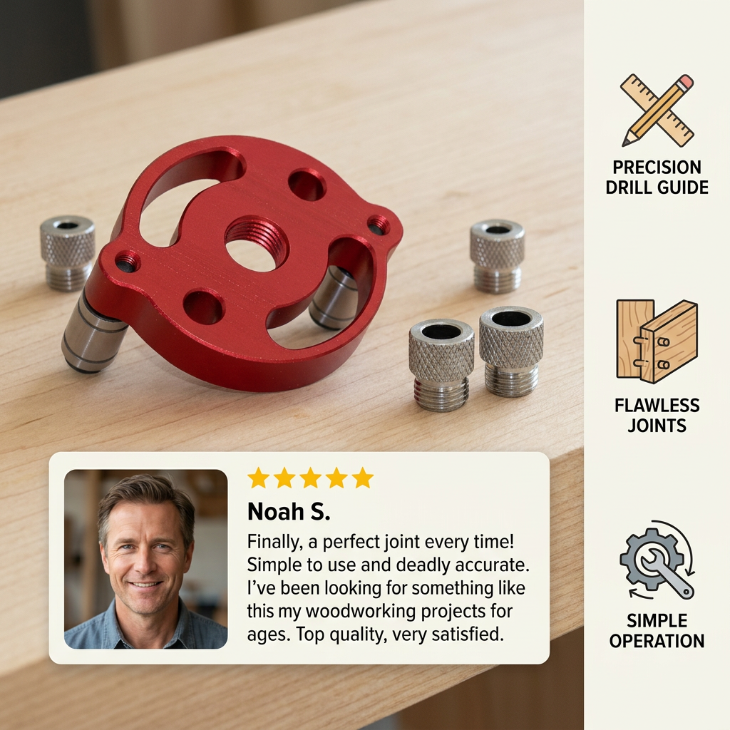Self-Centering Doweling Jig – Precision Drill Guide