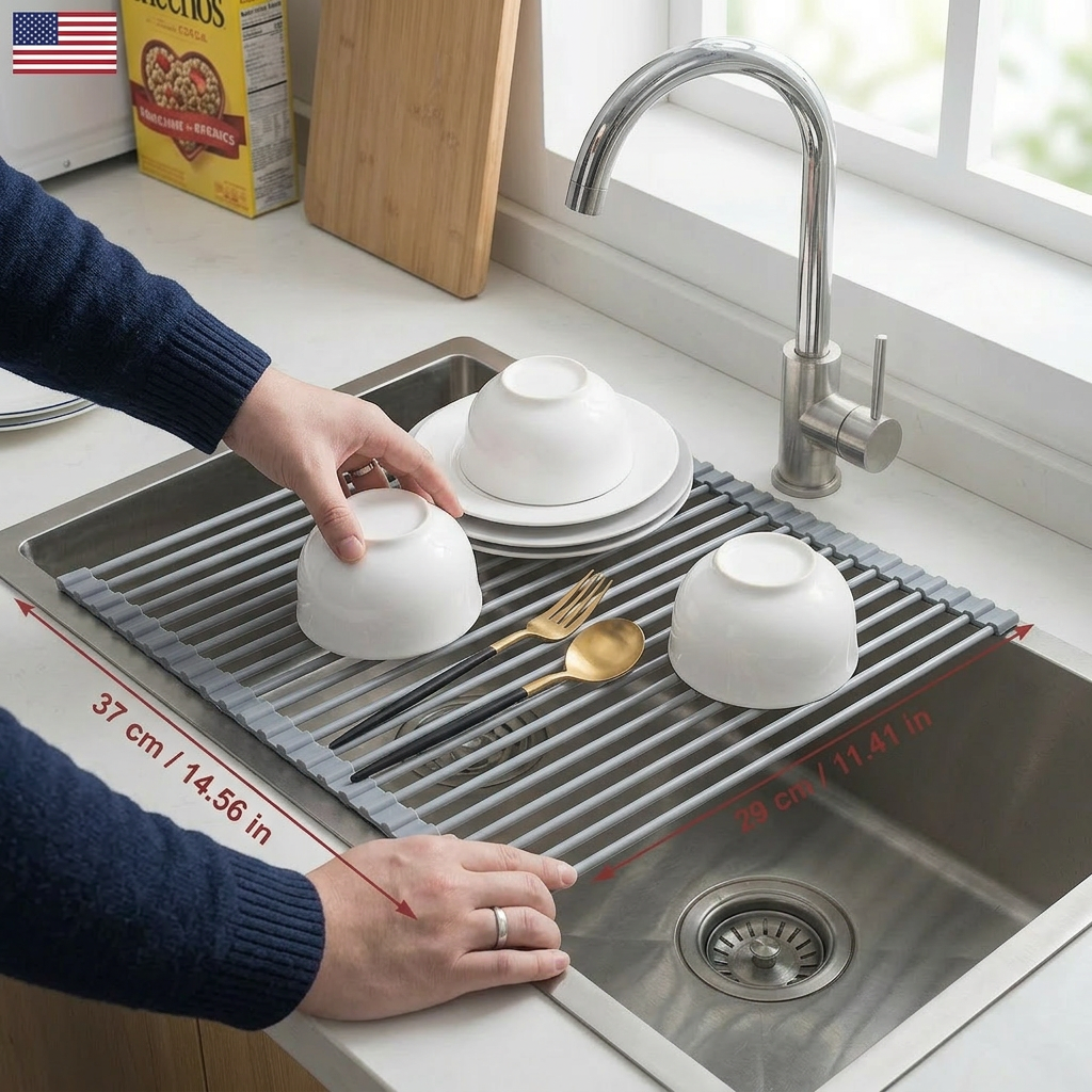 Roll-up Dish Drying Rack