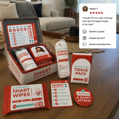 Funny Shart Survival Kit – Ultimate Poop Prank Gift Set