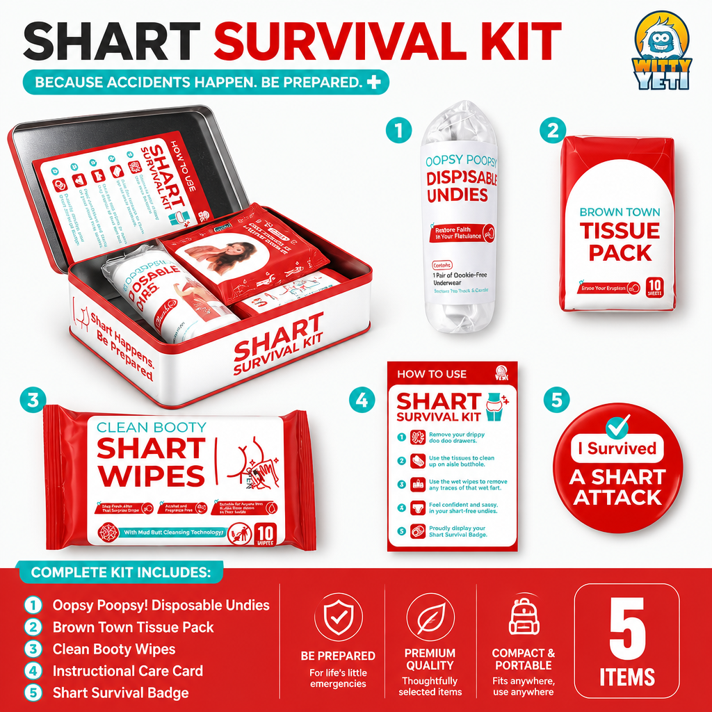 Funny Shart Survival Kit – Ultimate Poop Prank Gift Set