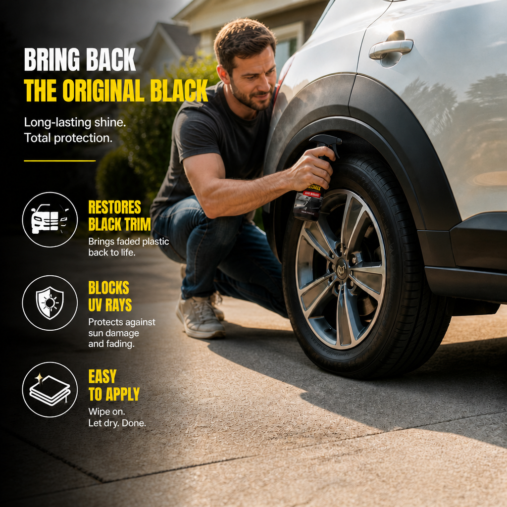Car Plastic & Trim Restorer with UV Protection