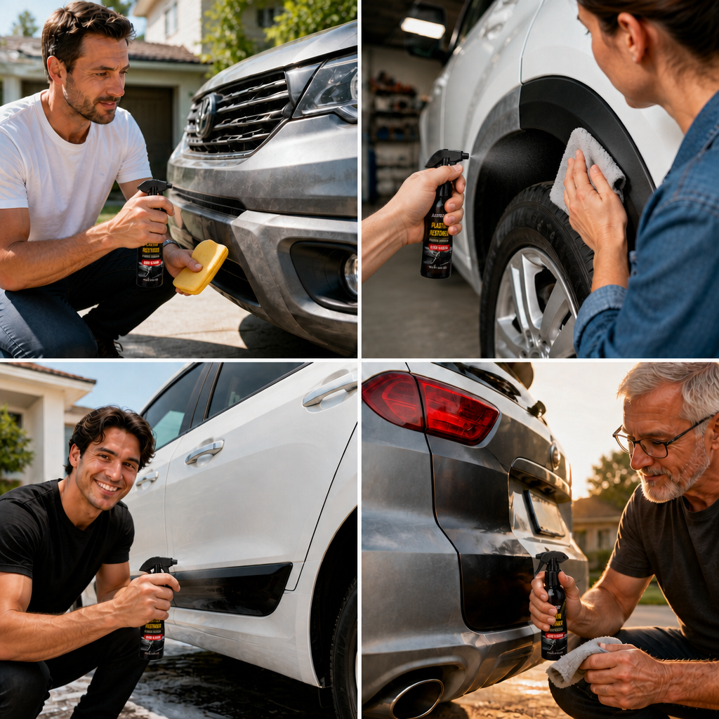 Car Plastic & Trim Restorer with UV Protection