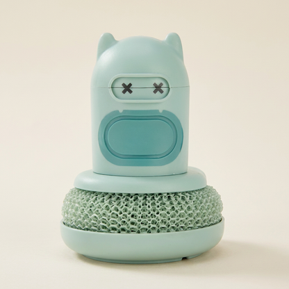 Cute Dish Brush with Built-In Soap Dispenser