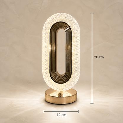 Rechargeable Crystal LED Table Lamp – Elegant Ambient Night Light