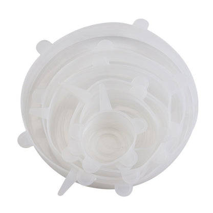 6-Piece Silicone Stretch Lid Set – Reusable BPA-Free Food Covers