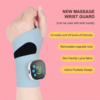 EMS Hand & Wrist Massager with 10 Modes for Pain Relief