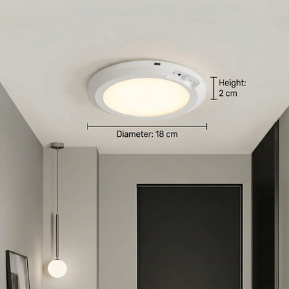 Dimmable rechargeable ceiling light with motion sensor – magnetic & wireless