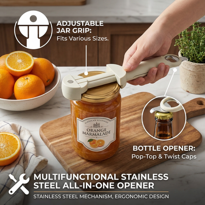 Multifunctional Stainless Steel All-in-One Opener