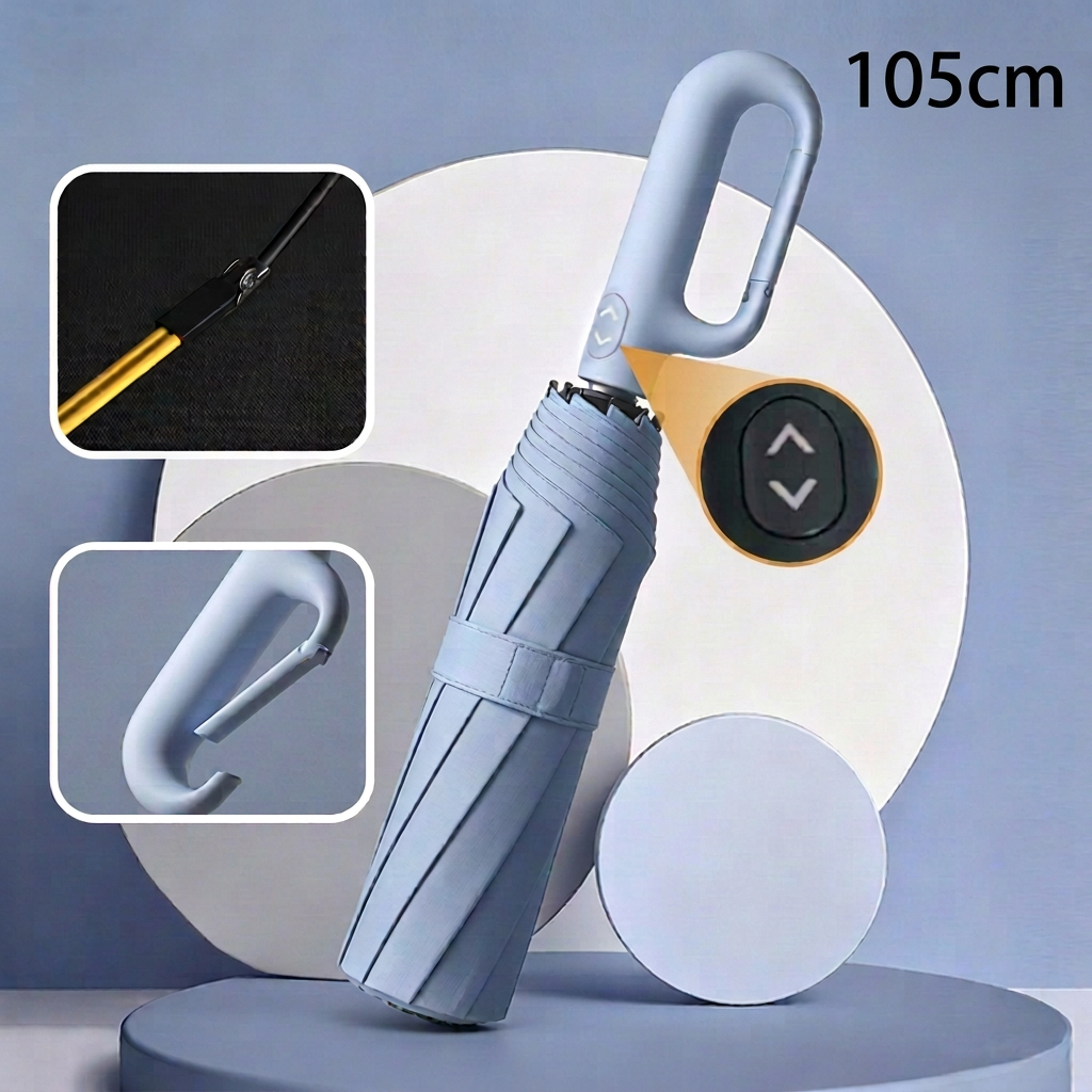 Premium Automatic Folding Umbrella for Sun & Rain – Compact & Windproof