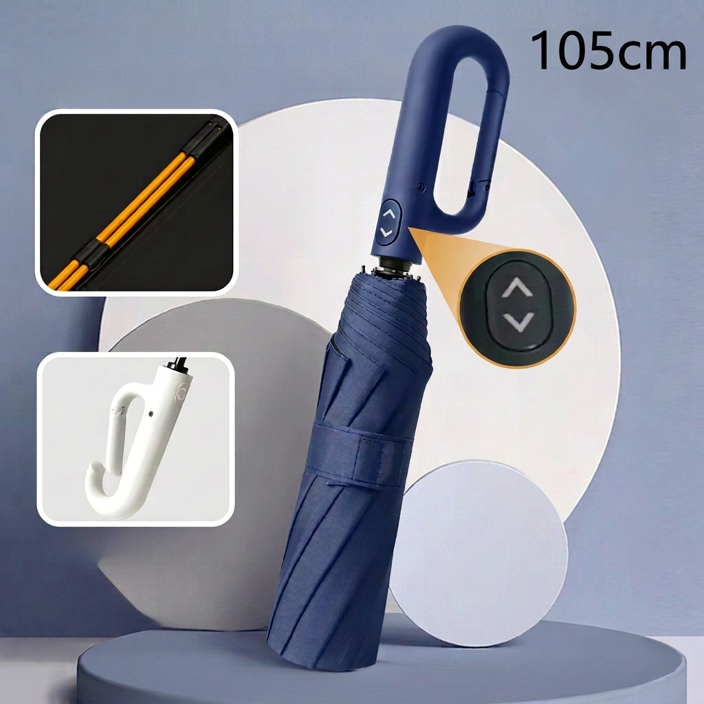 Premium Automatic Folding Umbrella for Sun & Rain – Compact & Windproof