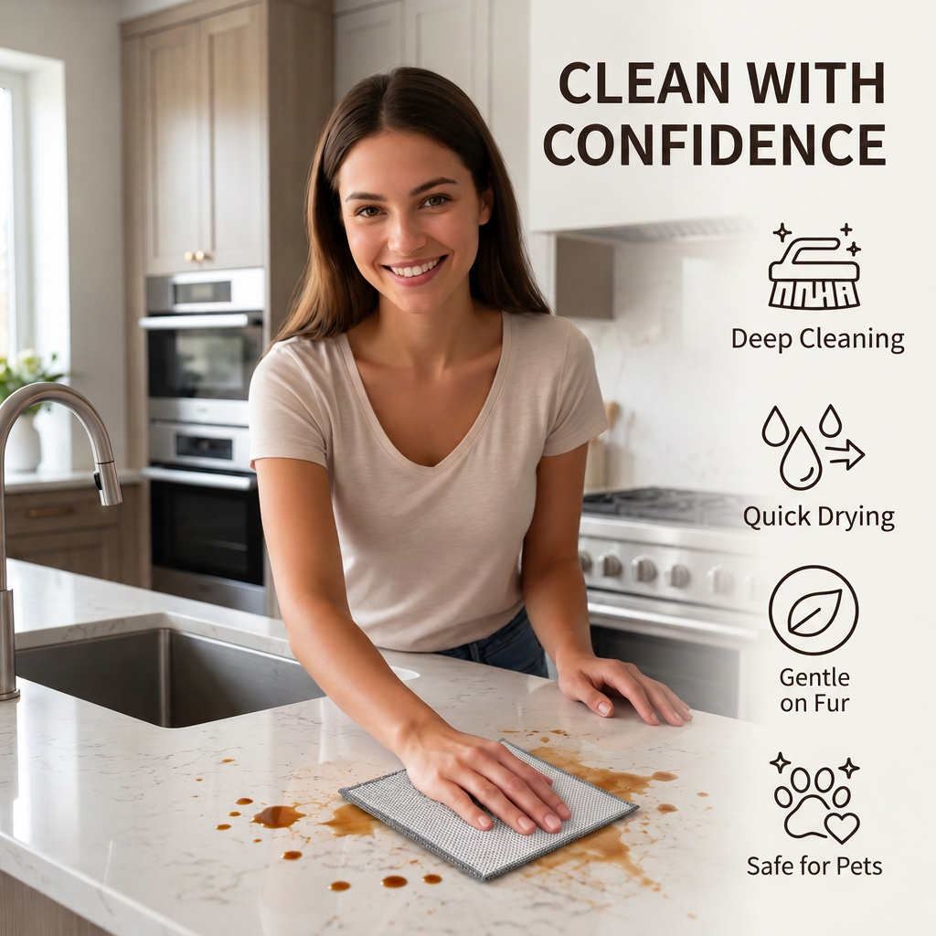 Reusable Non-Scratch Wire Dishcloths for Multipurpose Kitchen Cleaning