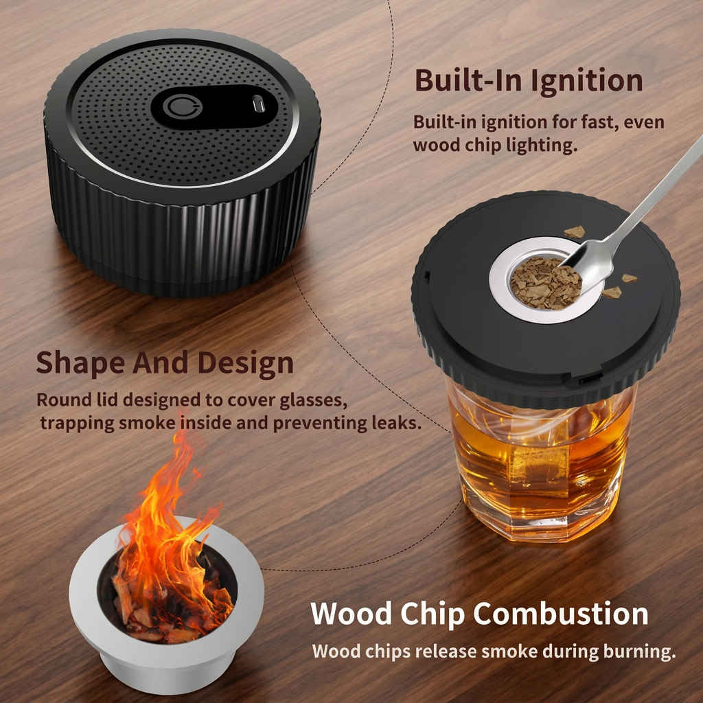 Electric Cocktail Smoker Kit - Rechargeable