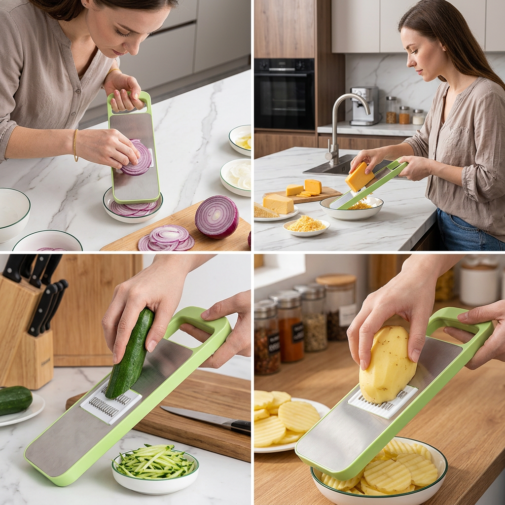 6-in-1 Multifunctional Vegetable Slicer & Grater