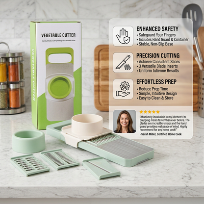 6-in-1 Multifunctional Vegetable Slicer & Grater