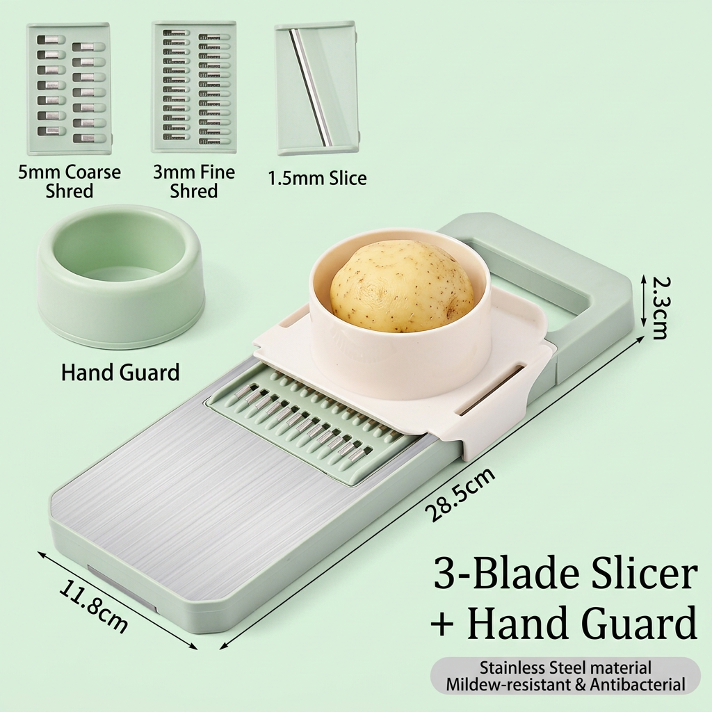 6-in-1 Multifunctional Vegetable Slicer & Grater