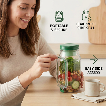 Snack Box To-Go with Side Flap – Leakproof & Portable
