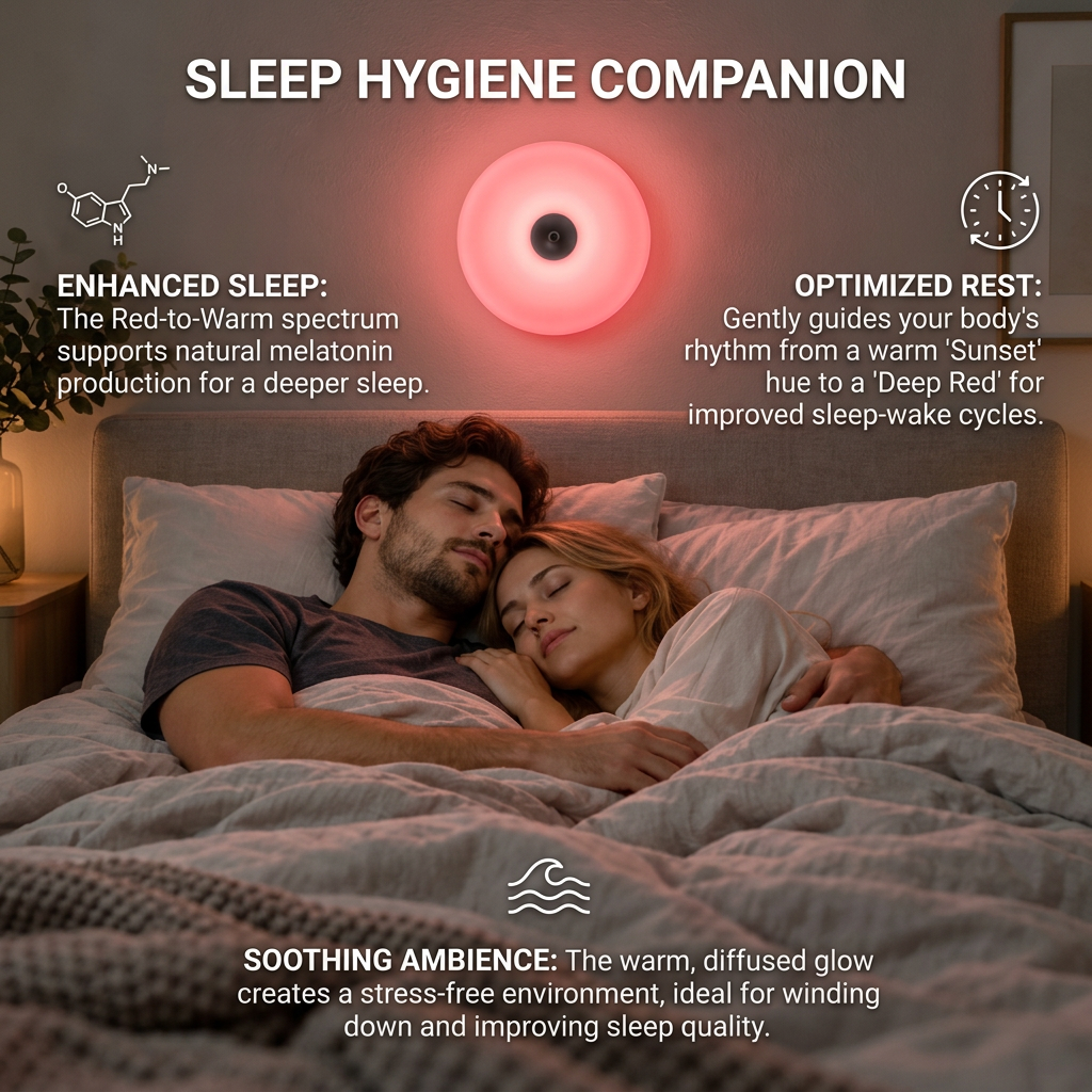 Retro Donut-Shaped LED Lamp with Cozy Ambient Glow