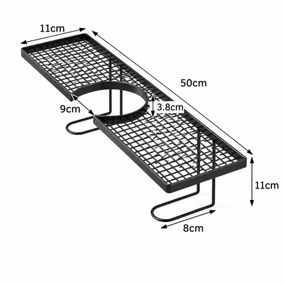 No-Drill Moisture-Resistant Bathroom Countertop Organizer Shelf