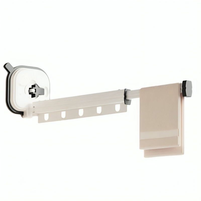 Wall-mounted retractable clothes hanger