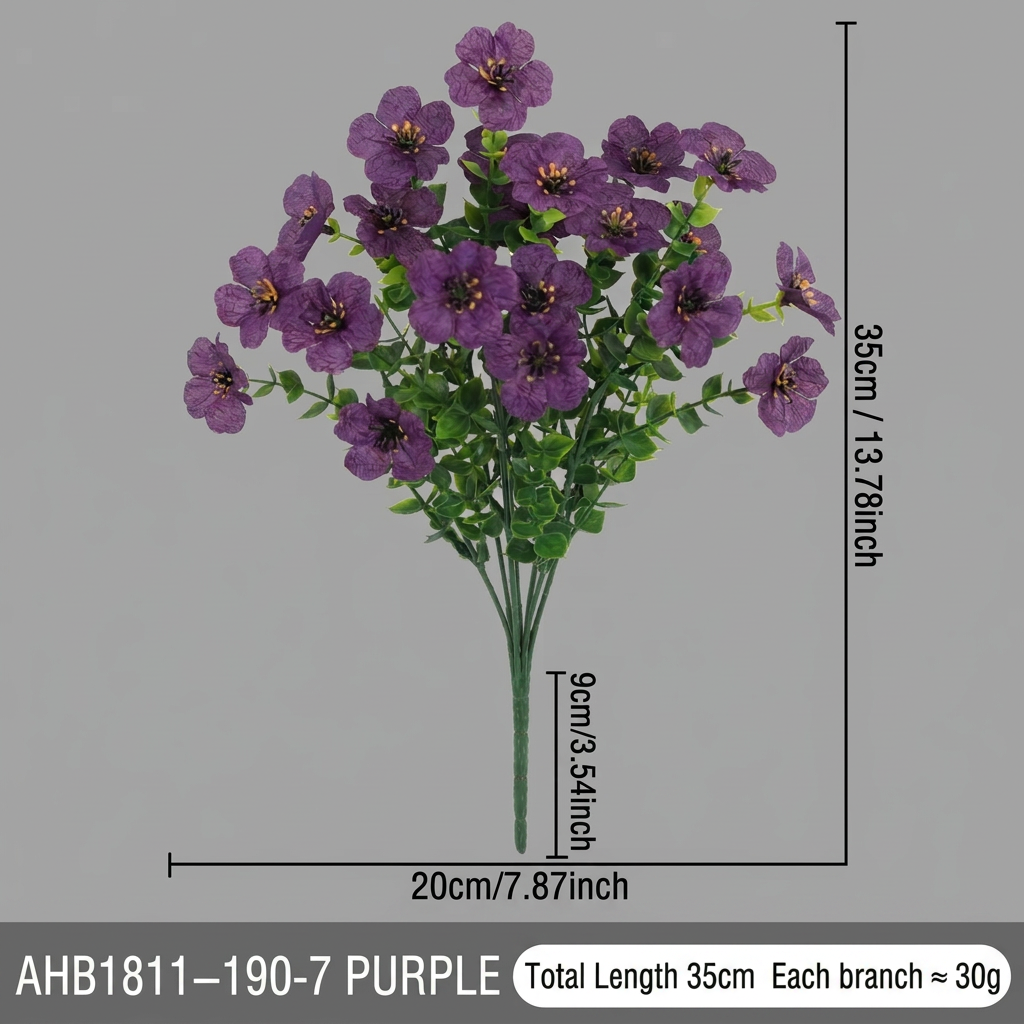 UV-Resistant Artificial Fall Flower Bouquet Set