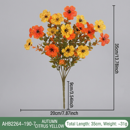 UV-Resistant Artificial Fall Flower Bouquet Set