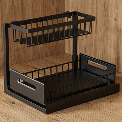 2-Tier Pull-Out Under-Sink Storage Organizer