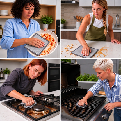 Reusable Non-Scratch Wire Dishcloths for Multipurpose Kitchen Cleaning