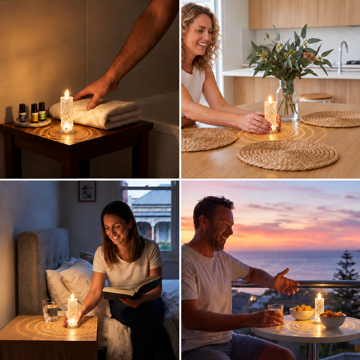 LED Flameless Candle Lamp – Cozy & Decorative Table Light