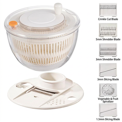 9-in-1 Manual Spinner & Slicer Vegetable and Salad Prep Set